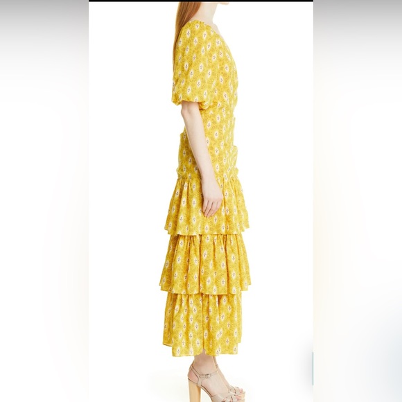 NWT! Veronica Beard Virginia Floral One- Shoulder Maxi Dress - Picture 5 of 10